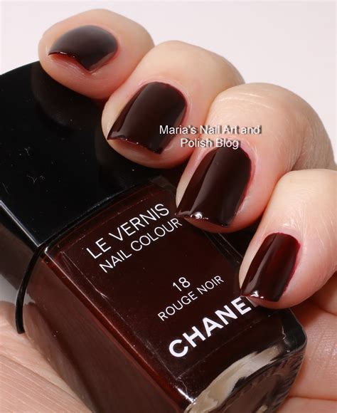 chanel le vernis 18 rouge noir|Iconic: Chanel’s Rouge Noir Nail Polish Shade Was a Happy Accident.